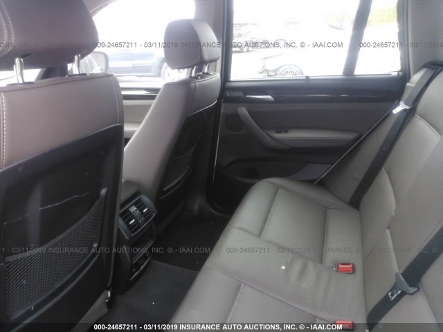 5UXWX9C55E0D14527 - 2014 BMW X3 XDRIVE28I WHITE photo 8