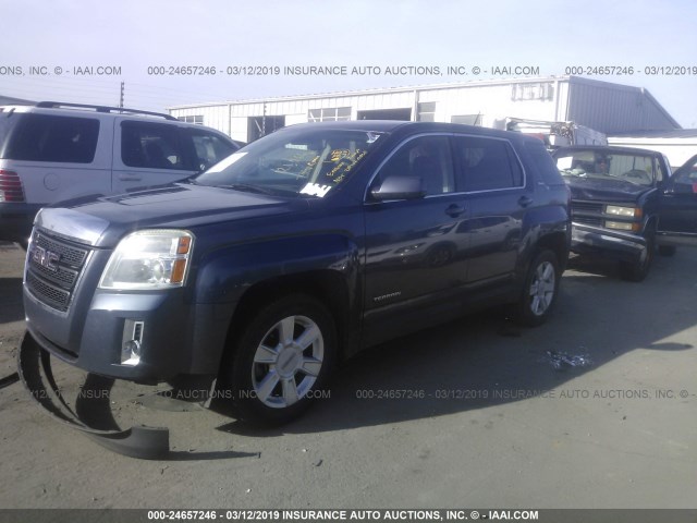 2GKALMEK9D6317726 - 2013 GMC TERRAIN SLE BLUE photo 2