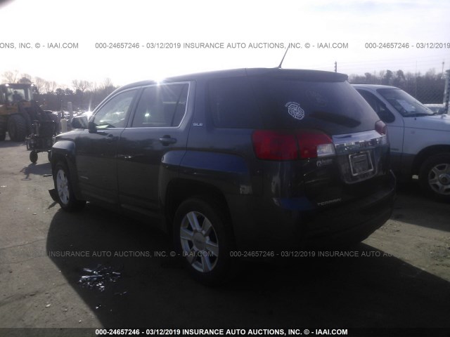 2GKALMEK9D6317726 - 2013 GMC TERRAIN SLE BLUE photo 3