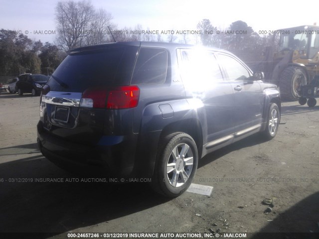 2GKALMEK9D6317726 - 2013 GMC TERRAIN SLE BLUE photo 4