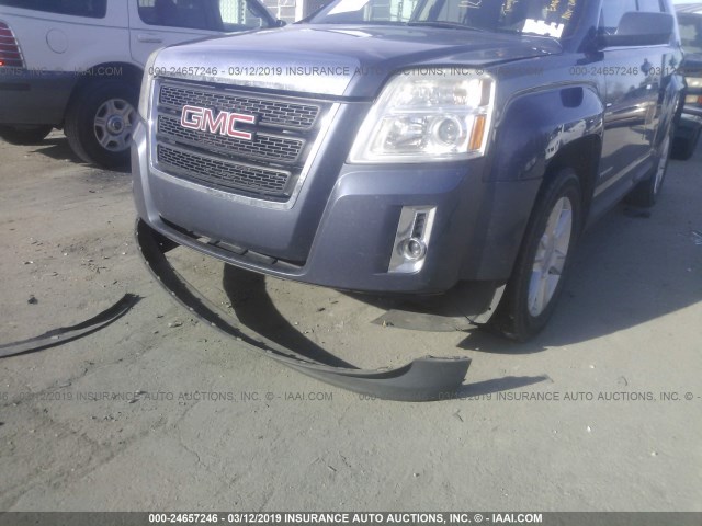 2GKALMEK9D6317726 - 2013 GMC TERRAIN SLE BLUE photo 6