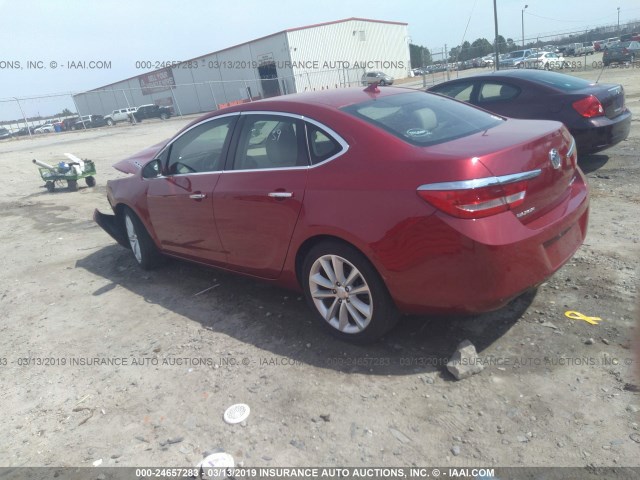 1G4PR5SK9E4112629 - 2014 BUICK VERANO CONVENIENCE RED photo 3