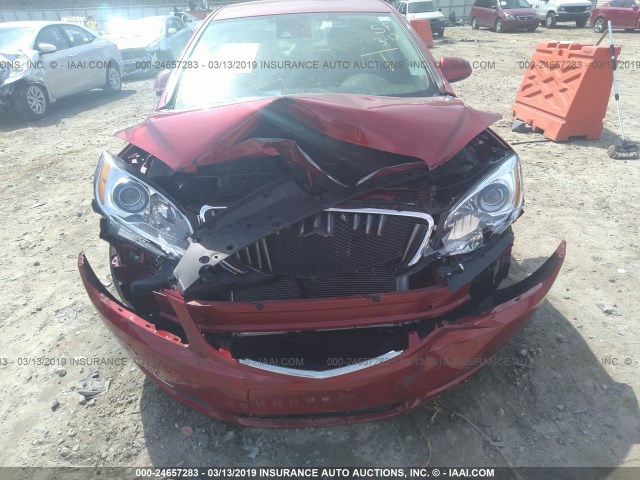 1G4PR5SK9E4112629 - 2014 BUICK VERANO CONVENIENCE RED photo 6