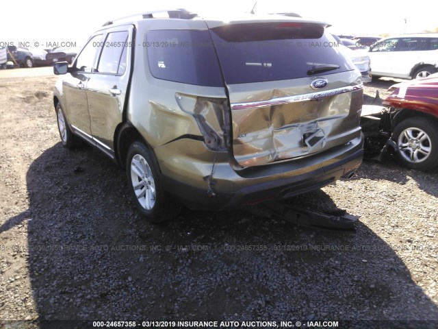 1FM5K8D80DGC81790 - 2013 FORD EXPLORER XLT GREEN photo 6