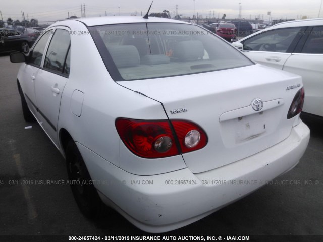 1NXBR32EX8Z014724 - 2008 TOYOTA COROLLA CE/LE/S WHITE photo 3