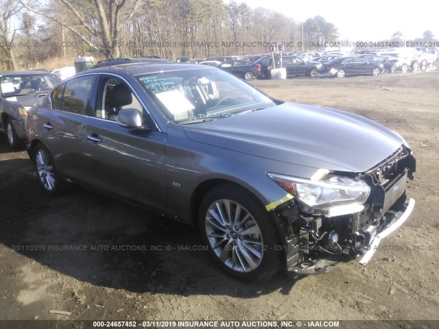 JN1EV7AR3KM555102 - 2019 INFINITI Q50 LUXE/SPORT GRAY photo 1