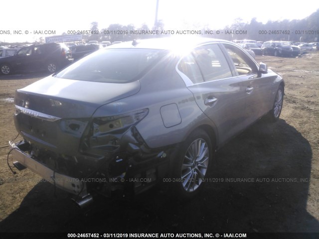 JN1EV7AR3KM555102 - 2019 INFINITI Q50 LUXE/SPORT GRAY photo 4