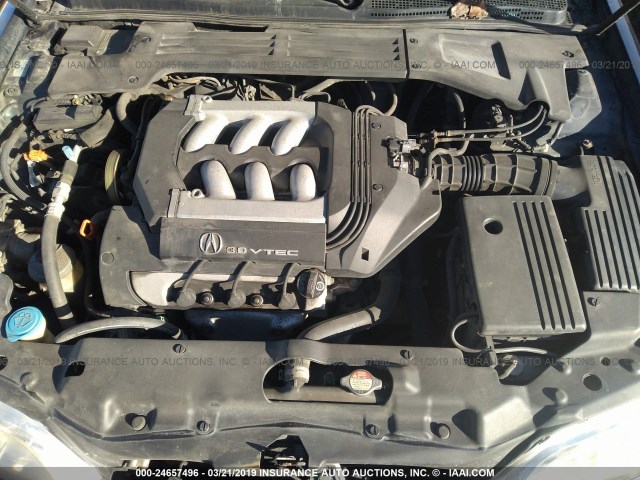 19UYA2251XL011393 - 1999 ACURA 3.0CL Zielony zdjęcie 10