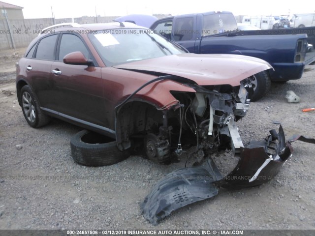 JNRAS08W26X208243 - 2006 INFINITI FX35 ORANGE photo 1