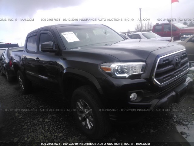 3TMAZ5CN9GM002707 - 2016 TOYOTA TACOMA DBL CAB/SR5/TRD SPORT/OR BLACK photo 1