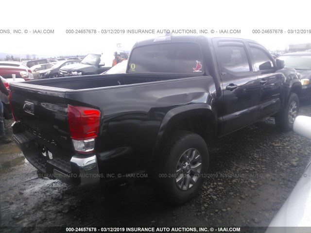 3TMAZ5CN9GM002707 - 2016 TOYOTA TACOMA DBL CAB/SR5/TRD SPORT/OR BLACK photo 4