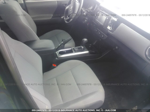 3TMAZ5CN9GM002707 - 2016 TOYOTA TACOMA DBL CAB/SR5/TRD SPORT/OR BLACK photo 5