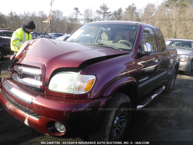 5TBBT44115S469251 - 2005 TOYOTA TUNDRA ACCESS CAB SR5 MAROON photo 2