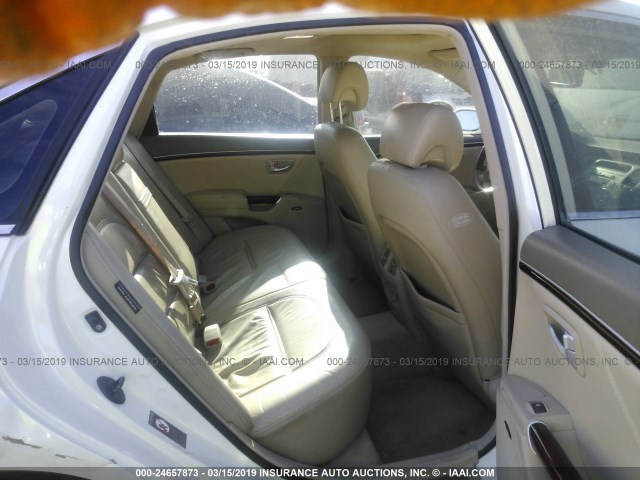 KMHFC46F96A053041 - 2006 HYUNDAI AZERA SE/LIMITED WHITE photo 8