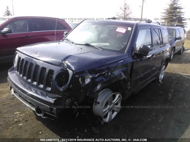 1C4NJPCB0ED508591 - 2014 JEEP PATRIOT LIMITED BLUE photo 2