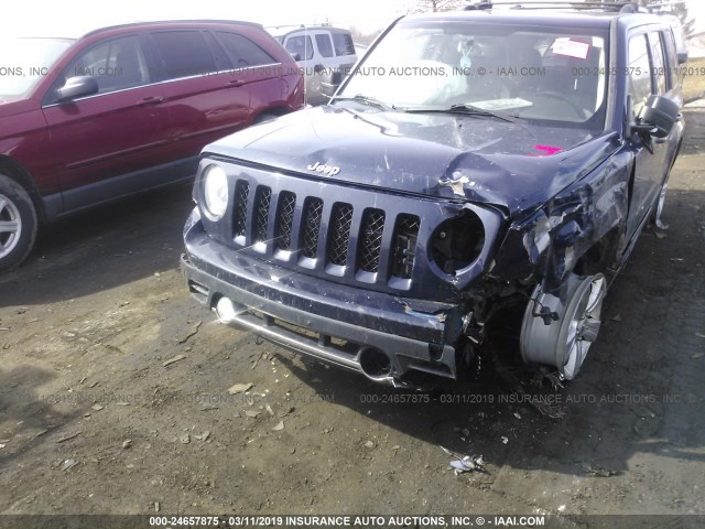 1C4NJPCB0ED508591 - 2014 JEEP PATRIOT LIMITED BLUE photo 6