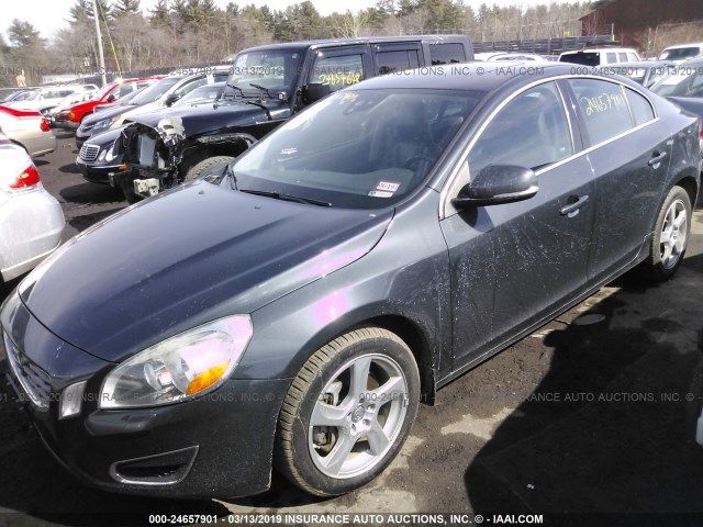 YV1622FS6C2108781 - 2012 VOLVO S60 T5 BLACK photo 2