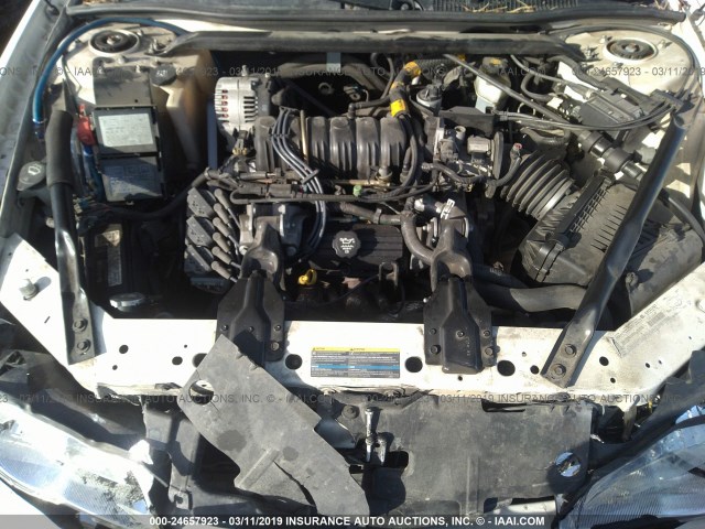 2G1WX12KX39450882 - 2003 CHEVROLET MONTE CARLO SS თეთრი ფოტო 10