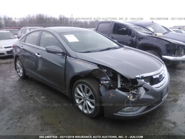 5NPEC4AC9CH385790 - 2012 HYUNDAI SONATA SE/LIMITED GRAY photo 1