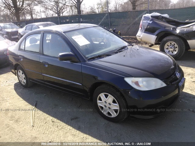 1HGES16365L027184 - 2005 HONDA CIVIC DX VP Սև լուսանկար 1