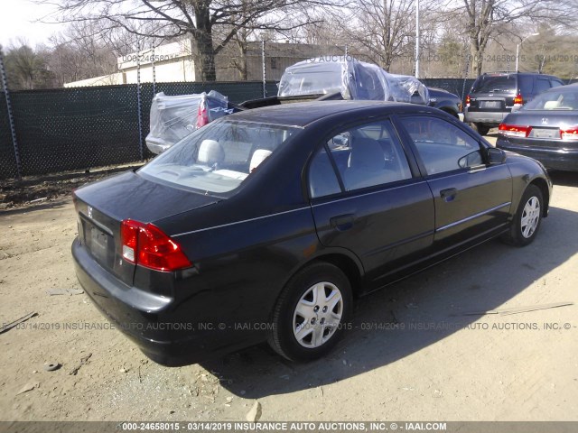 1HGES16365L027184 - 2005 HONDA CIVIC DX VP Սև լուսանկար 4
