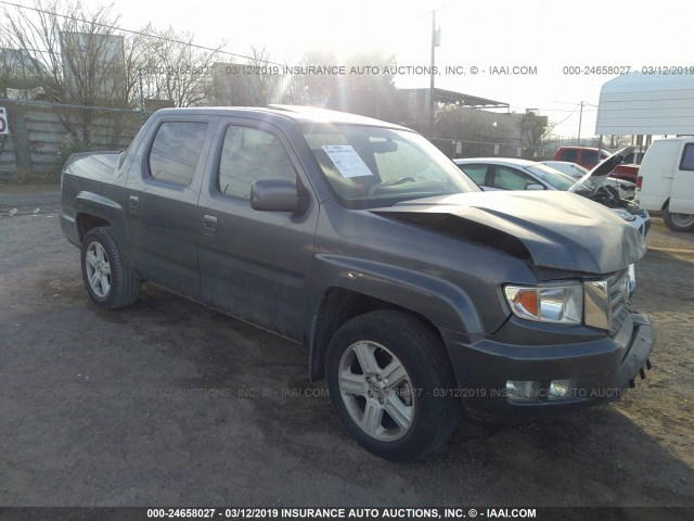 5FPYK1F57DB012537 - 2013 HONDA RIDGELINE RTL GRAY photo 1