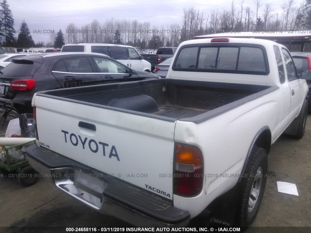 4TAWN74N1TZ133579 - 1996 TOYOTA TACOMA XTRACAB SR5 WHITE photo 4