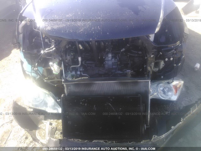 5J6RE3H7XAL051107 - 2010 HONDA CR-V EXL BLACK photo 6