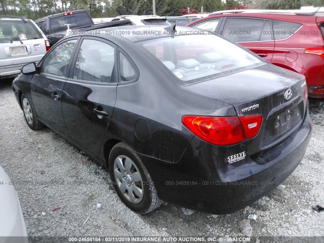 KMHDU46D19U688471 - 2009 HYUNDAI ELANTRA GLS/SE BLACK photo 3