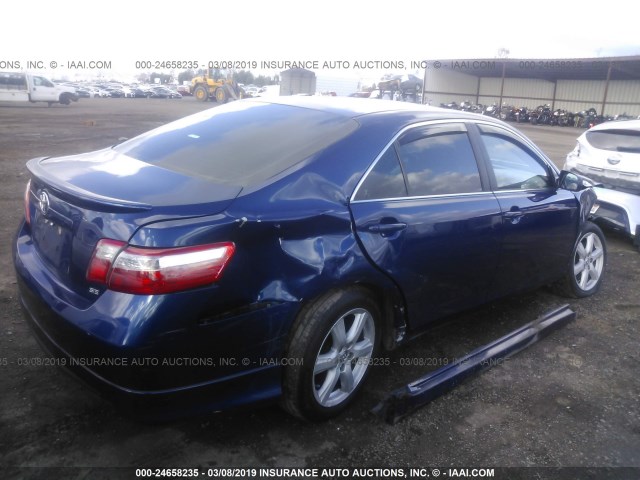 4T1BK46K29U089638 - 2009 TOYOTA CAMRY SE/LE/XLE 蓝色 照片 4