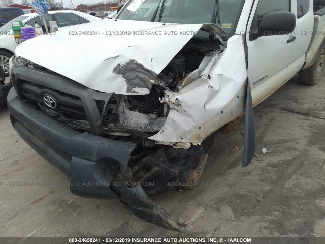 5TEUX42N57Z439167 - 2007 TOYOTA TACOMA ACCESS CAB თეთრი ფოტო 6