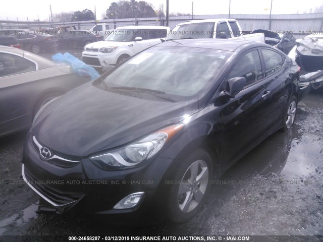 5NPDH4AE8DH420772 - 2013 HYUNDAI ELANTRA GLS/LIMITED BLACK photo 2