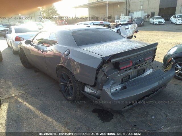 2C3CDZAG6HH640680 - 2017 DODGE CHALLENGER SXT GRAY photo 3