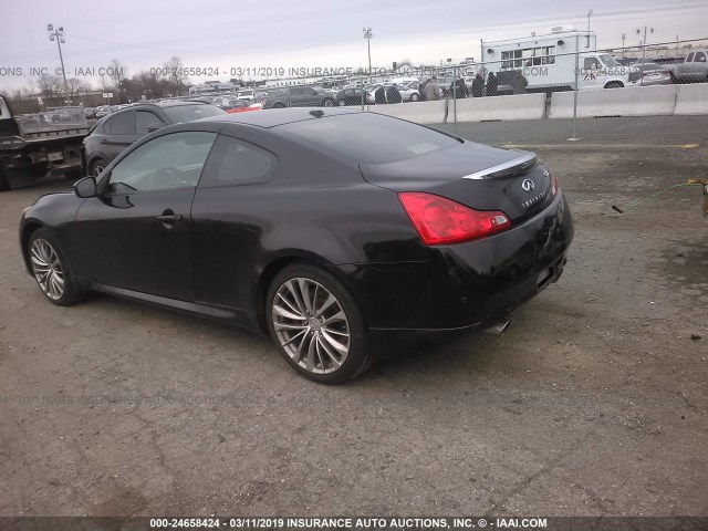 JN1CV6EL9BM260934 - 2011 INFINITI G37 BLACK photo 3