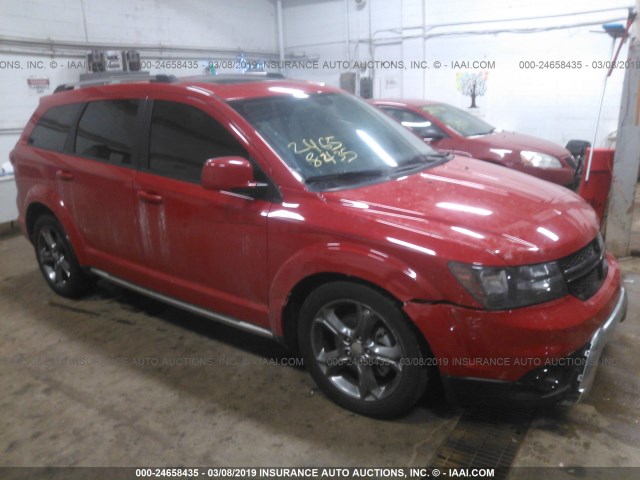 3C4PDDGG4FT536202 - 2015 DODGE JOURNEY CROSSROAD RED photo 1