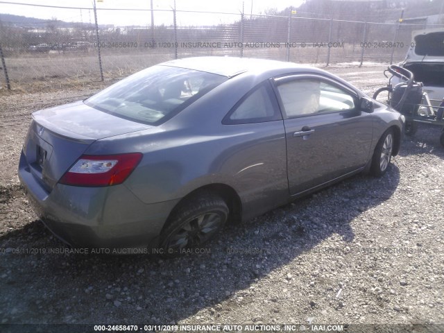 2HGFG12929H535719 - 2009 HONDA CIVIC EXL GRAY photo 4