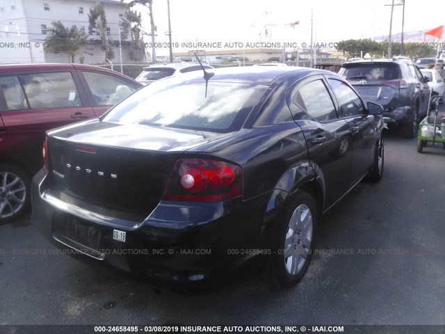 1B3BD4FB8BN599265 - 2011 DODGE AVENGER EXPRESS 黑色 照片 4