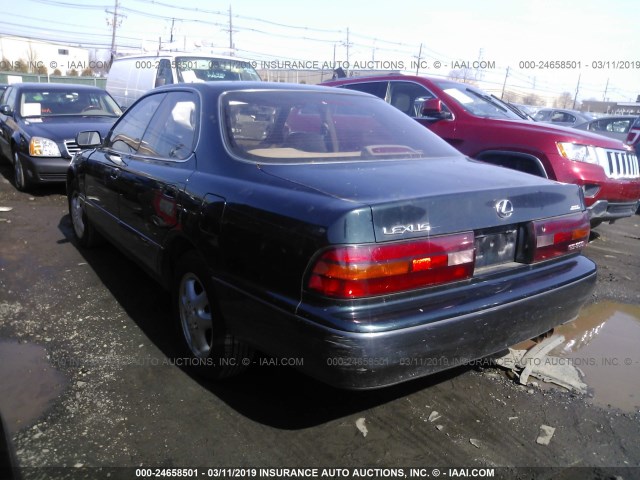 JT8GK13T2R0064010 - 1994 LEXUS ES 300 GREEN photo 3