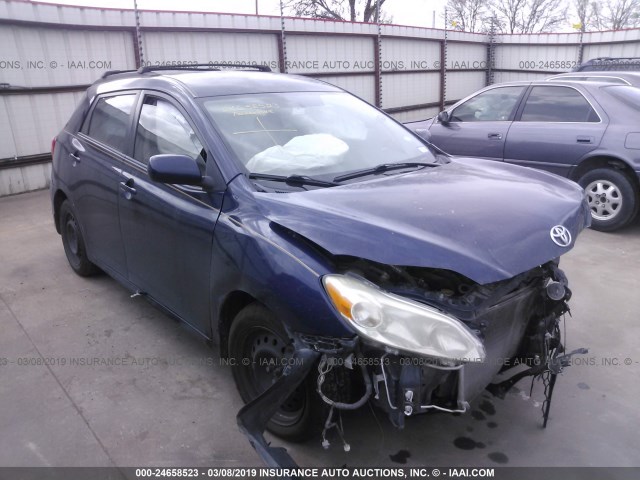 2T1KU4EE8AC326208 - 2010 TOYOTA COROLLA MATRIX  BLUE photo 1
