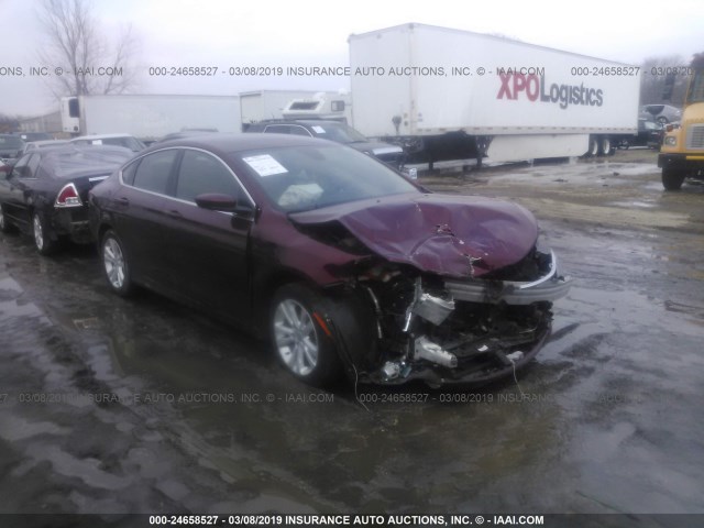 1C3CCCAB6GN138049 - 2016 CHRYSLER 200 LIMITED MAROON photo 1