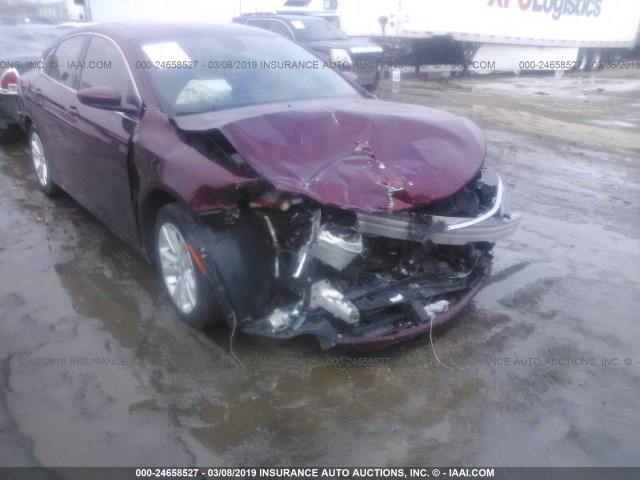 1C3CCCAB6GN138049 - 2016 CHRYSLER 200 LIMITED MAROON photo 6