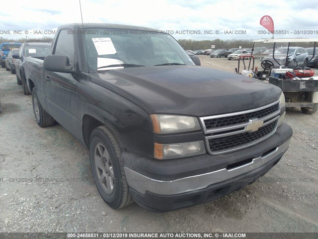 1GCEC14XX7Z192012 - 2007 CHEVROLET SILVERADO C1500 CLASSIC BLACK photo 1