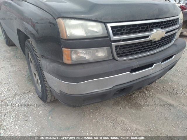 1GCEC14XX7Z192012 - 2007 CHEVROLET SILVERADO C1500 CLASSIC BLACK photo 6