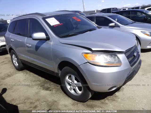 5NMSG13D88H208180 - 2008 HYUNDAI SANTA FE GLS SILVER photo 1