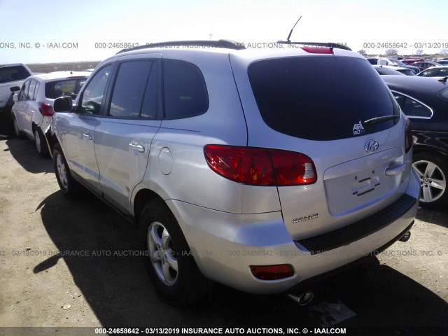 5NMSG13D88H208180 - 2008 HYUNDAI SANTA FE GLS SILVER photo 3