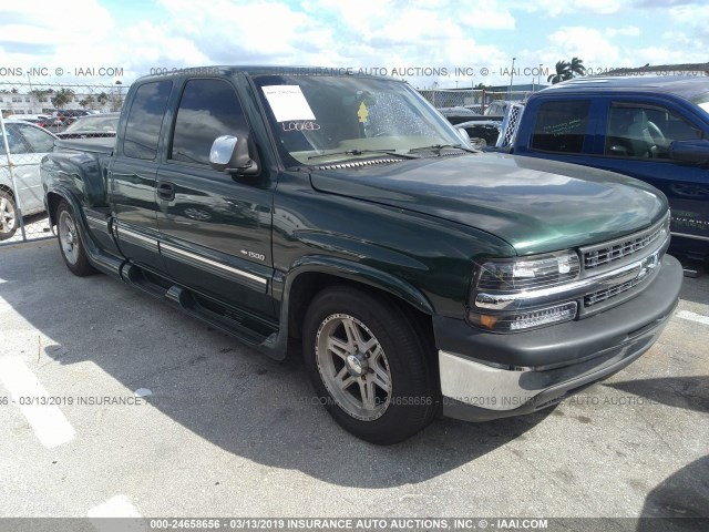 2GCEC19T211205325 - 2001 CHEVROLET SILVERADO C1500 GREEN photo 1