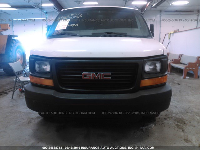 1GTW7GCG5D1190630 - 2013 GMC SAVANA G2500 WHITE photo 6