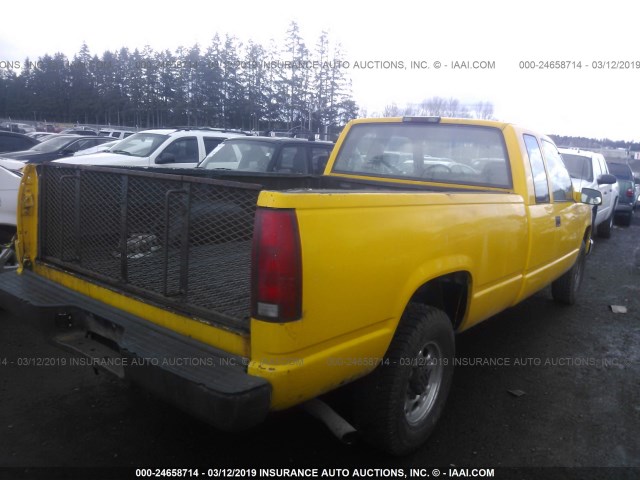 1GCGC29R6WE185542 - 1998 CHEVROLET GMT-400 C2500 YELLOW photo 4