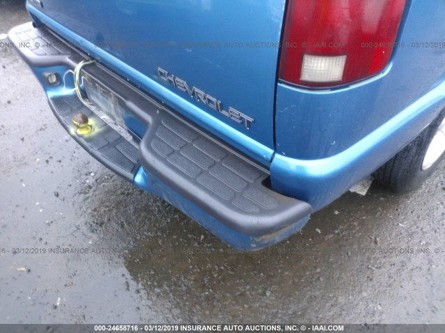 1GCCS19W818156665 - 2001 CHEVROLET S TRUCK S10 BLUE photo 6