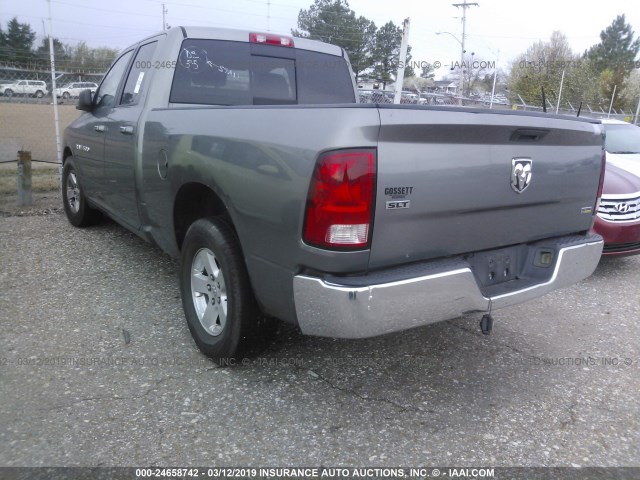 1C6RD6GP8CS288089 - 2012 DODGE RAM 1500 SLT GRAY photo 3